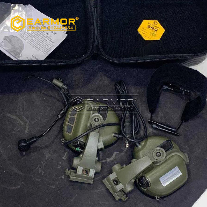 Navy Rac EARMOR M32X-Mark3 MilPro Military Standard Communication RAC Headset ...