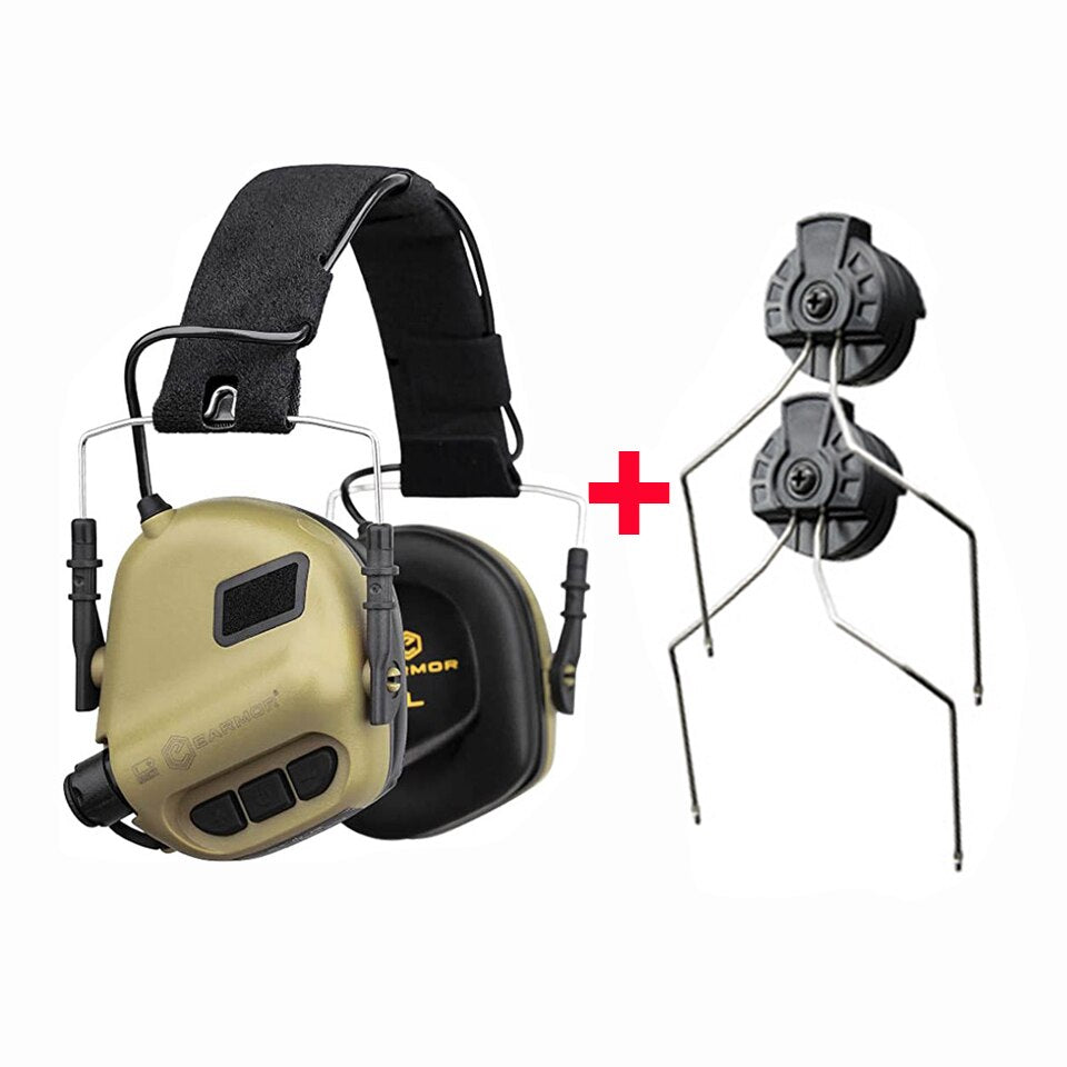 個人装備 EARMOR opsmen m31 mod4 FG EARMOR M31 MOD4 Tactical Headset & ARC Rail Adapter Set 6 Color